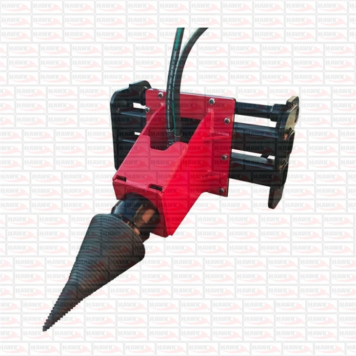 Cone Log Splitter Attachment For Excavator