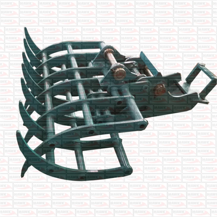 Hydraulic Grass Grabbing Grapple For Excavator