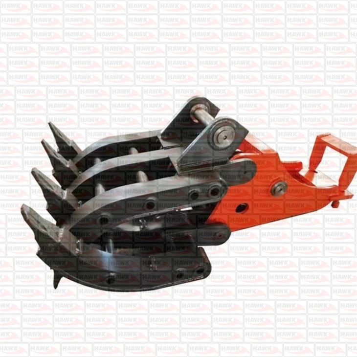 Mini Digger Attached Mechanical Grapple
