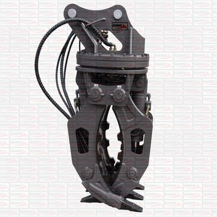 Rotating Excavator Log Grapple