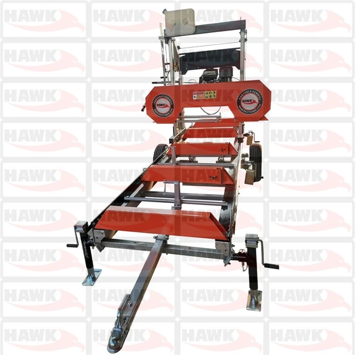 Portable Sawmill With Trailer Timber Wood Logs