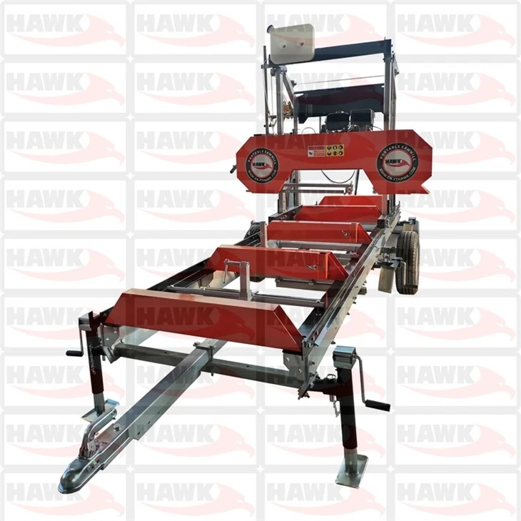 Portable Sawmill With Trailer Timber Wood Logs